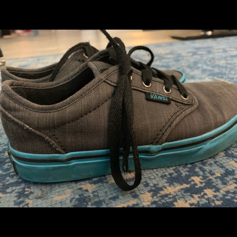 Vans low too grey and blue kids shoes